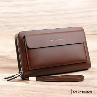 Elite Brown Zipper Bag